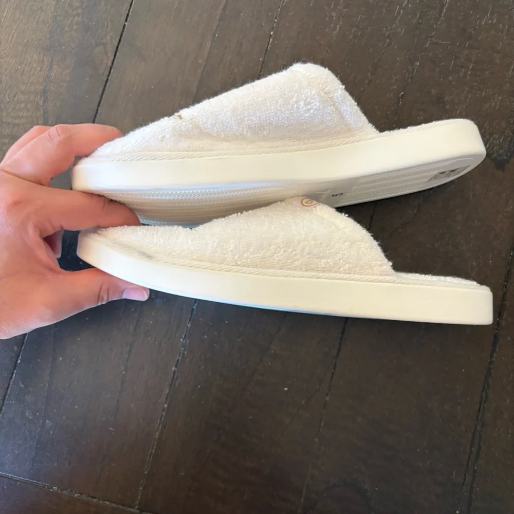 Brunch "Conca del Sogno" White Terry Cloth‎ Slippers Slides Sandals Size 5 - Picture 3 of 10